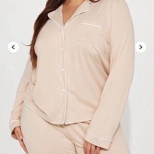 Women's Nude Pajama Set
